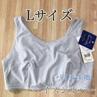 ワコール(Wacoal)の【saya様専用です】ワコール ナイトブラLサイズ パイル地シルバー&ネイビー(ブラ)