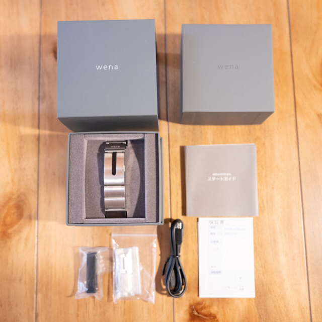 SONY wena wrist pro Silver スマートウォッチ WB-1