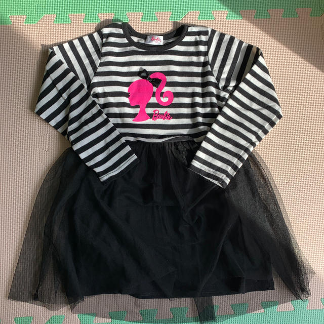 Barbie(バービー)のバービー　Barbie  ボーダー切り替えワンピース キッズ/ベビー/マタニティのキッズ服女の子用(90cm~)(ワンピース)の商品写真