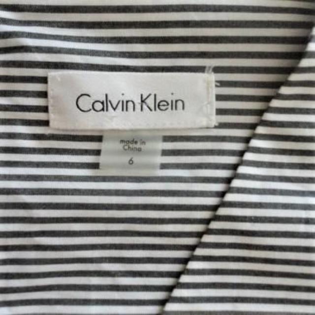 Calvin Klein(カルバンクライン)のチエコフ7941 様専用　　新品【カルバンクライン】花刺繍ワンピース黒白6 M レディースのワンピース(ひざ丈ワンピース)の商品写真