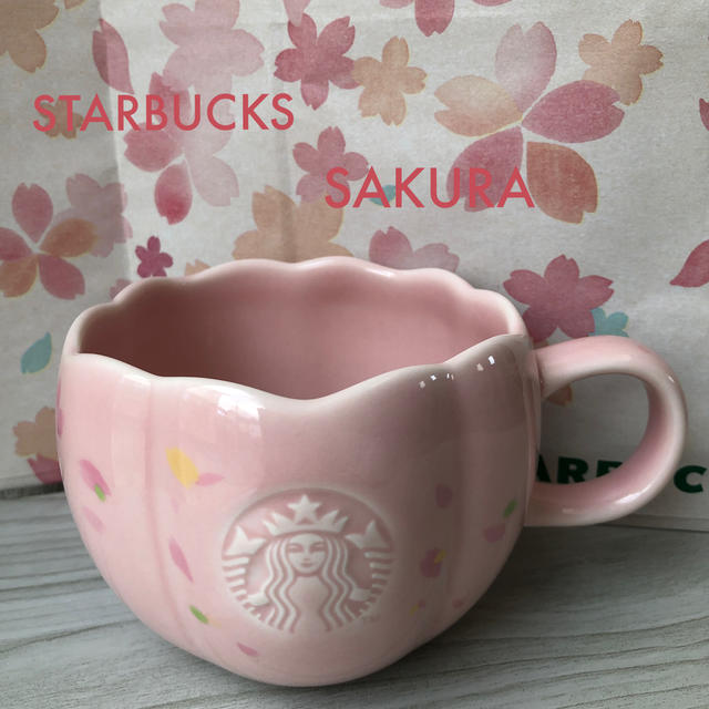 Starbucks Coffee(スターバックスコーヒー)のスターバックス　SAKURA2020マグサクラシェイプ355ml スタバ　マグ インテリア/住まい/日用品のキッチン/食器(グラス/カップ)の商品写真