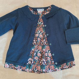 ジャカディ(Jacadi)のジャカディ ブラウス&カーディガン 36m セット(ブラウス)