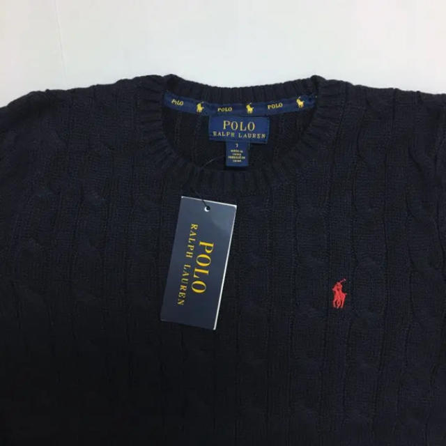 Ralph Lauren(ラルフローレン)のおまとめ割新品ラルフローレン キッズ ケーブル ニット セーター 130cm キッズ/ベビー/マタニティのキッズ服男の子用(90cm~)(ニット)の商品写真