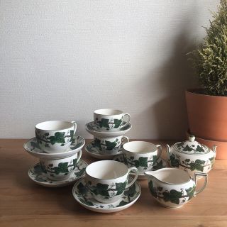 ウェッジウッド(WEDGWOOD)のWEDGWOOD ウェッジウッド　カップ＆ソーサー　シュガーポット　ミルク入れ(食器)