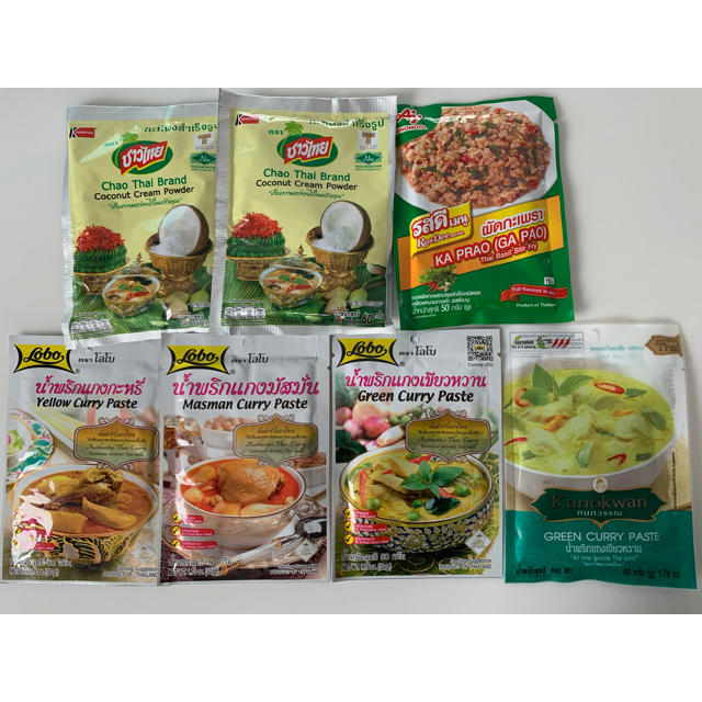 タイ/本番タイカレーレトルトセット 食品/飲料/酒の加工食品(レトルト食品)の商品写真