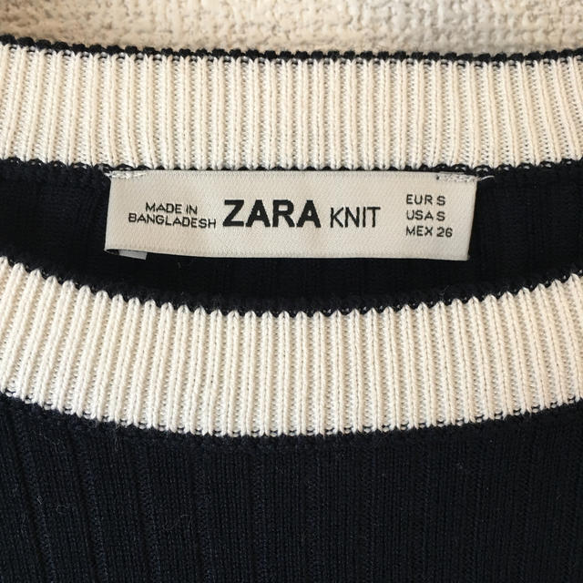 ZARA(ザラ)のザラ  袖スリット入りニットトップス レディースのトップス(ニット/セーター)の商品写真