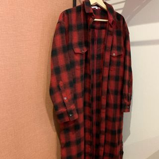 マウジー(moussy)のmoussy / 赤チェックロングシャツ(シャツ/ブラウス(長袖/七分))