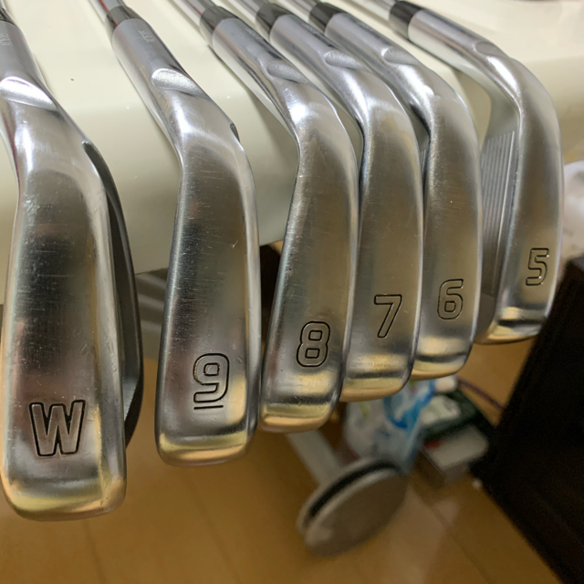 PING(ピン)のi210アイアン(ブルードット)NS950GH S  5-PW 中古 スポーツ/アウトドアのゴルフ(クラブ)の商品写真