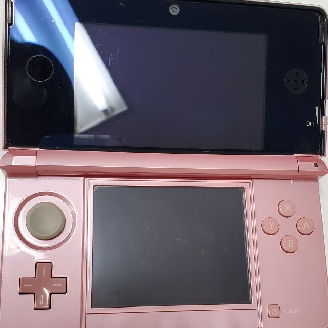 ニンテンドー3DS(ニンテンドー3DS)の【美品】ニンテンドー3DS ピンク エンタメ/ホビーのゲームソフト/ゲーム機本体(携帯用ゲーム機本体)の商品写真