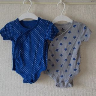 ベビーギャップ(babyGAP)のbabyGap 半袖ロンパース2枚セット(ロンパース)