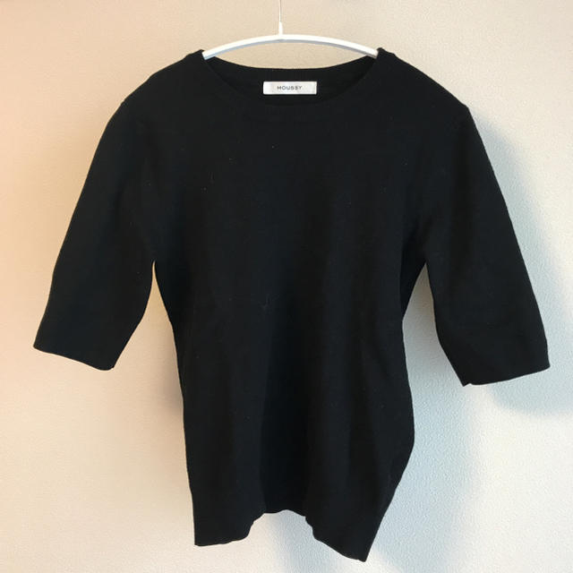 moussy(マウジー)のマウジー　ニットカットソー レディースのトップス(カットソー(半袖/袖なし))の商品写真