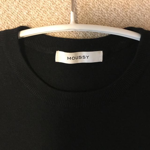 moussy(マウジー)のマウジー　ニットカットソー レディースのトップス(カットソー(半袖/袖なし))の商品写真