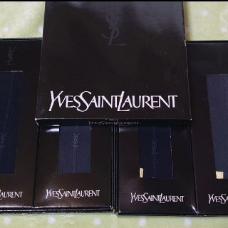 サンローラン(Saint Laurent)のYSLメンズソックス4足 未使用 2足×2 イヴサンローラン 靴下 ブランド(ソックス)