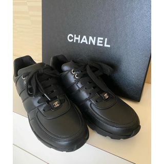 シャネル(CHANEL)のお値下げ.新品未使用.シャネル.レザースニーカー36(スニーカー)