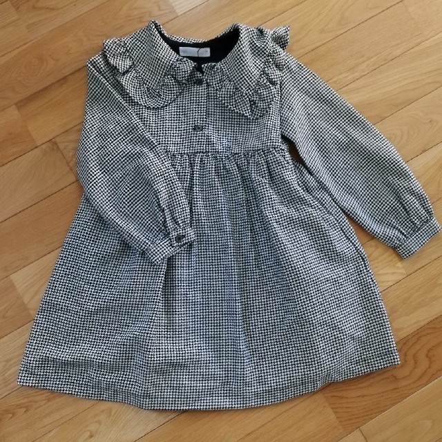 ZARA KIDS(ザラキッズ)の専用です★新品未使用★ZARAKids千鳥格子ワンピース キッズ/ベビー/マタニティのキッズ服女の子用(90cm~)(ワンピース)の商品写真