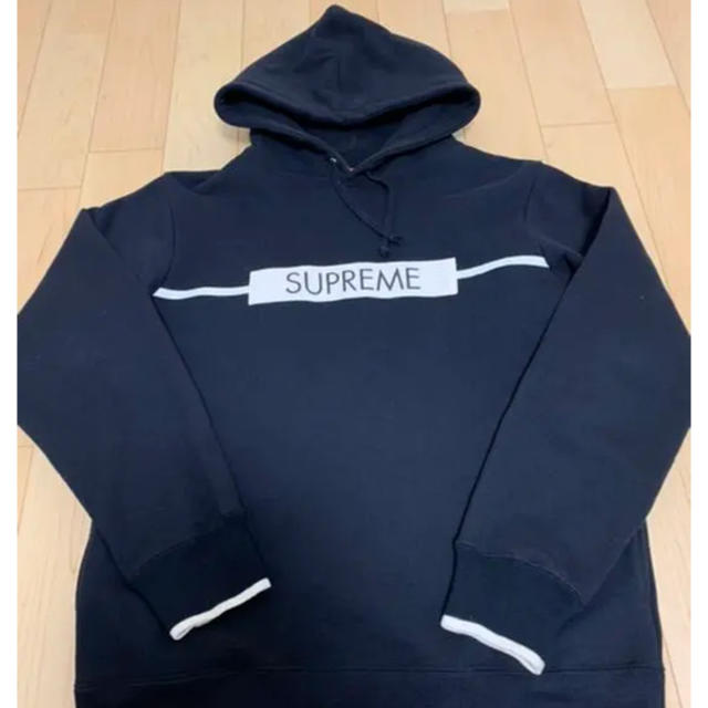 supreme パーカー 黒　L