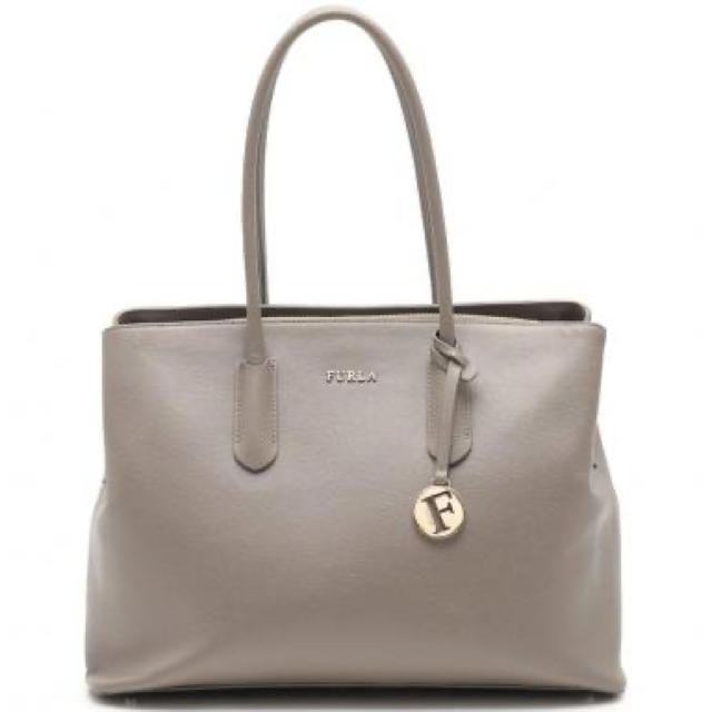 全商品オープニング価格! - Furla TESSA グレー レザー トートバッグ ... フルラ ハンドバッグ - グレー レザー