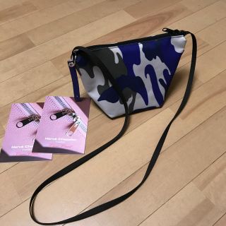 エルベシャプリエ(Herve Chapelier)のエルベシャプリエ   2885F カモフラージュ×グリブルー　キーホルダーブルー(その他)