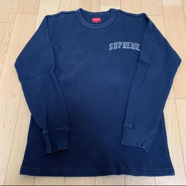 supreme ロンT サーマル L ネイビー