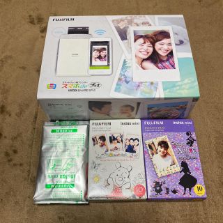 フジフイルム(富士フイルム)のFUJI FILM INSTAX SHARE SP-2 シルバー おまけ付き(フィルムカメラ)