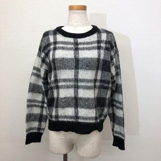 アーバンリサーチ(URBAN RESEARCH)の【美品】URBAN RESEARCH ブロックチェックニット(ニット/セーター)