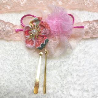 ベビー 和風お花＊ヘアバンド(その他)