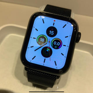 アップルウォッチ(Apple Watch)のApple Watch series4 セルラー 40mm ブラック ステンレス(腕時計(デジタル))