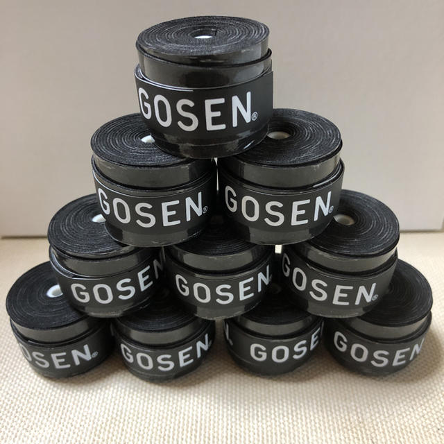 GOSEN(ゴーセン)のGOSENグリップテープ 黒10個 スポーツ/アウトドアのスポーツ/アウトドア その他(バドミントン)の商品写真