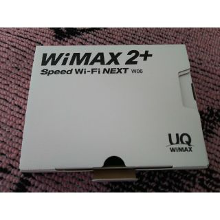 UQ WiMAX Speed Wi-Fi NEXT W06 新品(PC周辺機器)