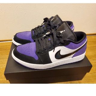 ナイキ(NIKE)のNIKE AIR JORDAN 1 LOW COURT PURPLE 27cm(スニーカー)