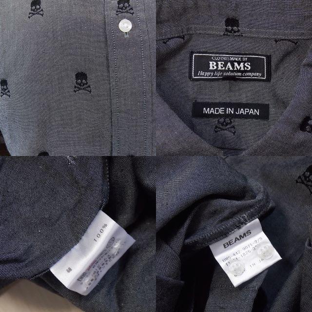 BEAMS(ビームス)の【BEAMS】 美品 ビームス グレースカル総柄 長袖シャツ 日本製 サイズL メンズのトップス(シャツ)の商品写真