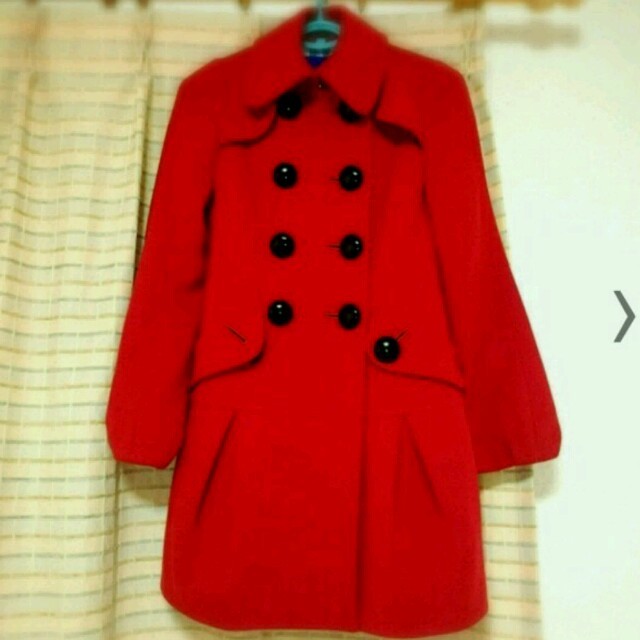 BURBERRY(バーバリー)のバーバリー♥真っ赤なコート♥ レディースのジャケット/アウター(ピーコート)の商品写真