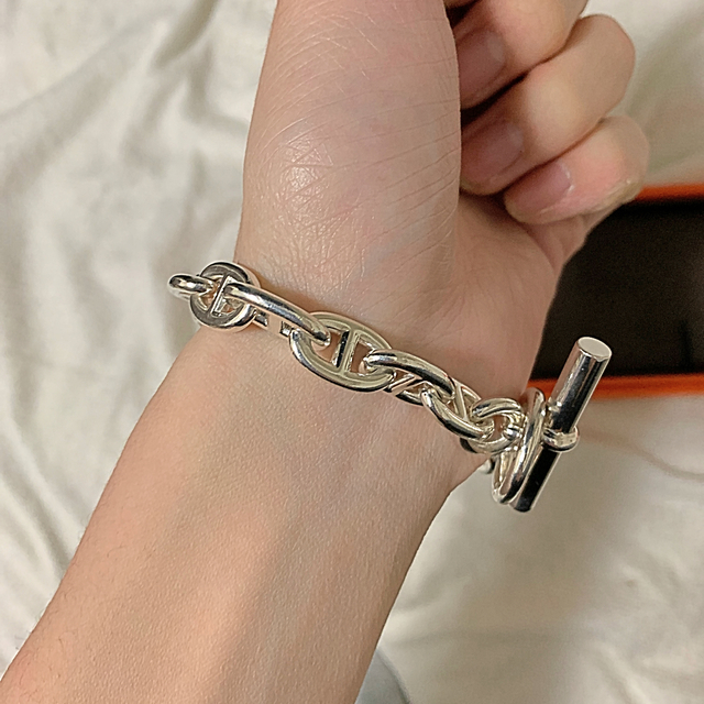 HERMES エルメス シェーヌダンクル MM16コマ MMサイズ - ブレスレット HERMES エルメス シェーヌダンクル MM16コマ MMサイズ - ブレスレット
