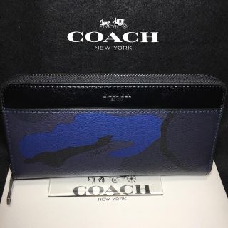 コーチ(COACH)のプレゼントにも❤️新品コーチ正規品 COOLなカモフラ ラウンドファスナー長財布(長財布)