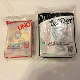 マクドナルド(マクドナルド)のハッピーセット　　UNO ．フィンガーツイスター(トランプ/UNO)