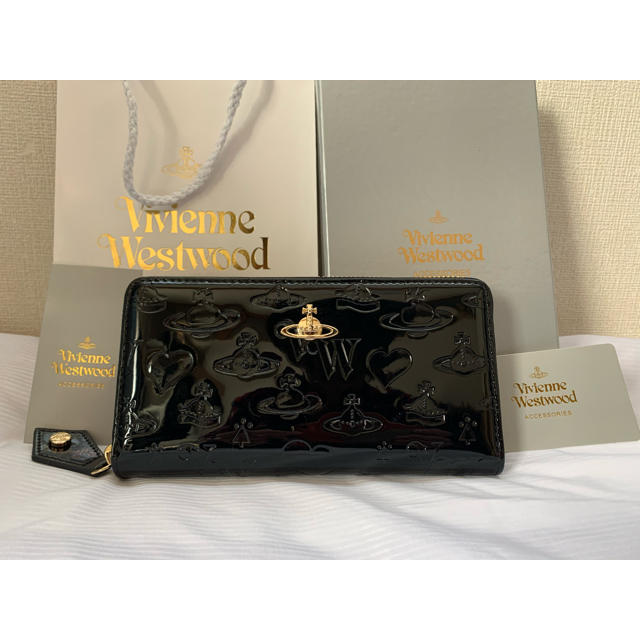 【VIVIENNE WESTWOOD】ジッピーウォレット　ブラック