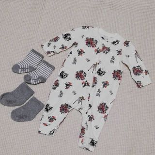 ベビーギャップ(babyGAP)の美品 ベビーギャップ ロンパース 50cm(ロンパース)