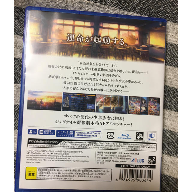 PlayStation4(プレイステーション4)の十三機兵防衛圏 PS4 エンタメ/ホビーのゲームソフト/ゲーム機本体(家庭用ゲームソフト)の商品写真