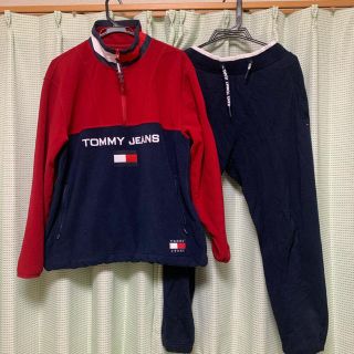 トミーヒルフィガー(TOMMY HILFIGER)のTommy Hilfigeハーフジップ　セットアップ(パーカー)