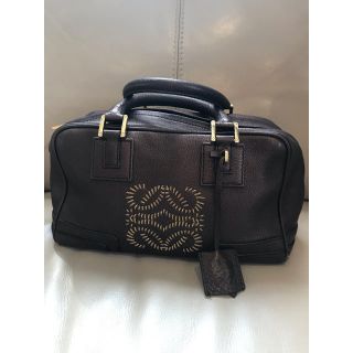 ロエベ(LOEWE)の美品　LOEWE  ロエベ　ハンドバッグ　ブロンズブラウン　アマソナ(ハンドバッグ)