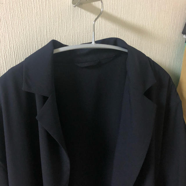 GU(ジーユー)のGU ネイビー　テロンチコート　スプリングコート レディースのジャケット/アウター(スプリングコート)の商品写真