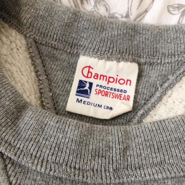 【champion】ロゴ入り 裏起毛ボア トレーナー 1