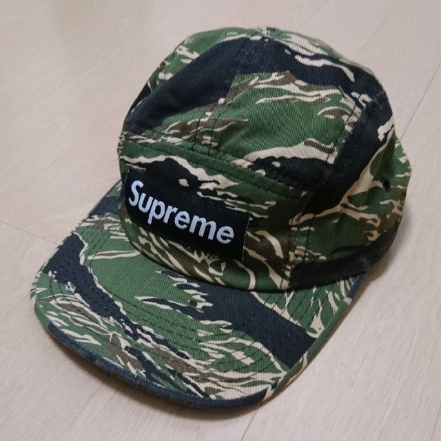 Supreme Tiger Camo Camp Cap レア 品キャップ