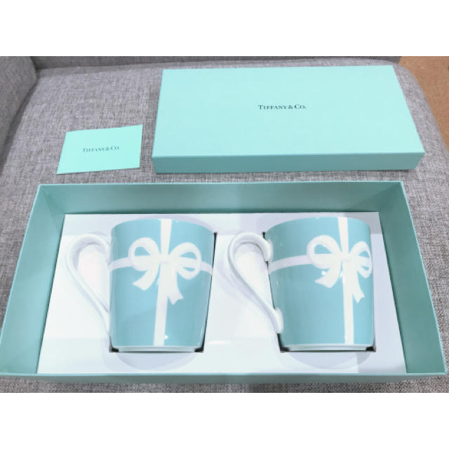 Tiffany & Co.(ティファニー)の【新品未使用】TIFFANY&Co. マグカップ　リボン インテリア/住まい/日用品のキッチン/食器(グラス/カップ)の商品写真