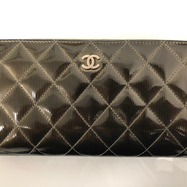 CHANEL 長財布　マトラッセ　ラウンドファスナー