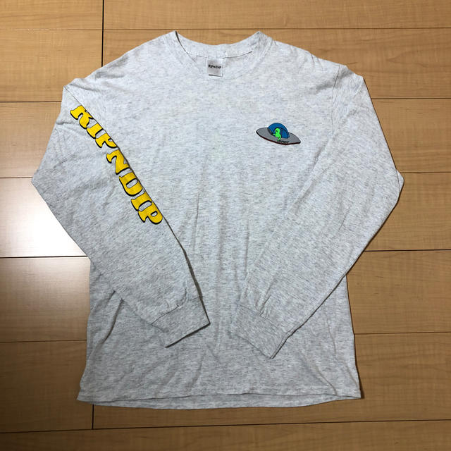 RIPN DIP リップンディップ Tシャツ 長袖 グレー サイズM メンズのトップス(Tシャツ/カットソー(七分/長袖))の商品写真