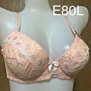 リボンレース ブラショー E80L  ピンク(ブラ&ショーツセット)