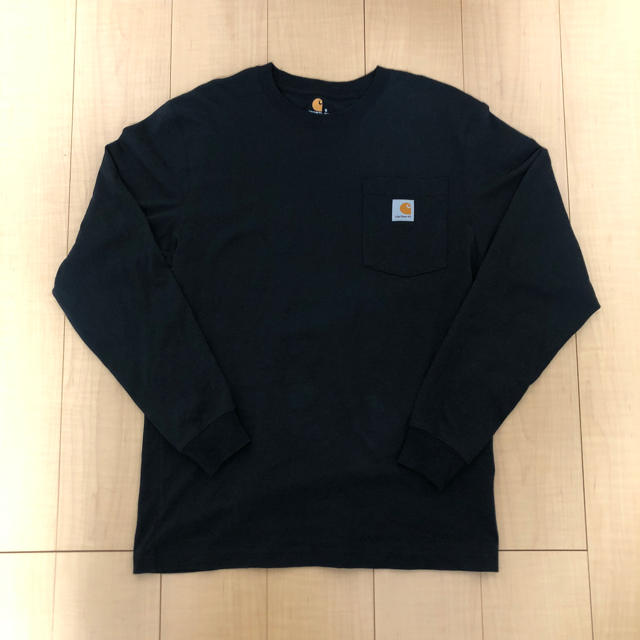 carhartt(カーハート)のcarhartt カーハート ポケットT 長袖 ブラック サイズS メンズのトップス(Tシャツ/カットソー(七分/長袖))の商品写真