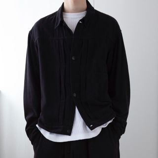 COMOLI シルクネップ TYPE-1st 2020春夏 新作 ブラック 3