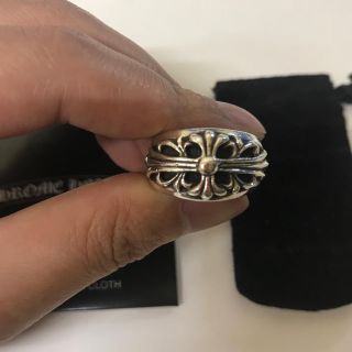 クロムハーツ(Chrome Hearts)の確実正規品　クロムハーツ  フローラルクロス　リング(リング(指輪))